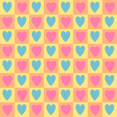 beautiful heart background, heart seamless pattern, cute heart wallpaper.