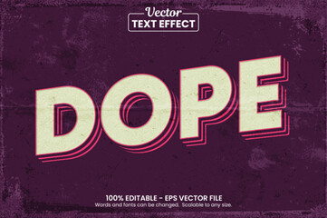 Naklejka premium Vintage Editable Text effect Premium Vector
