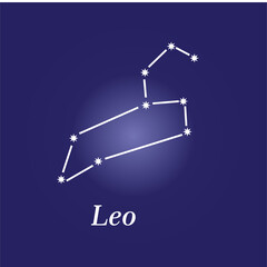 Horoscope star icon ,constellation zodiac flat style logo template