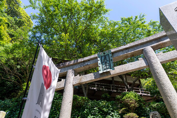 琵琶湖竹生島の鳥居