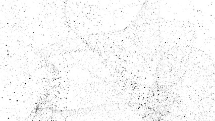 Distressed black texture. Dust overlay textured grain noise particles. Dark grainy texture on white background. 