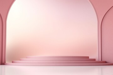 Elegant minimalist luxury background with pink color.