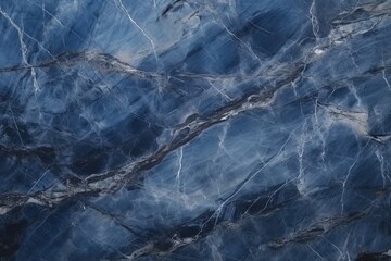 Fototapeta premium Blue navy marble texture background.