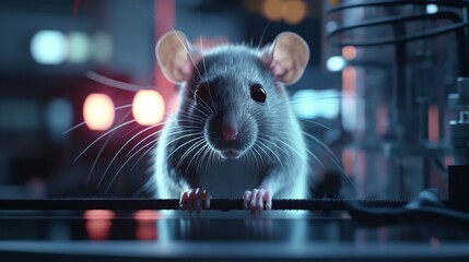 Rat experiment lab Generative Ai - obrazy, fototapety, plakaty
