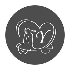 Fototapeta premium letter logo vector illustration