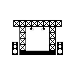 illustration concert stage icon