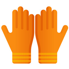 Gloves icon vector in winter season. Gloves design as an icon, symbol, winter or Christmas celebration. Gloves icon in graphic resource for cold season design. Winter clothes to keep the body warm