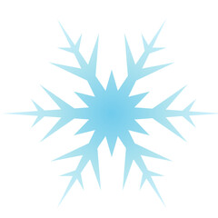 Snowflake icon vector in the cold season. Snowflake design as an icon, symbol, winter or Christmas decoration. Snowflake icon graphic resource for cold season celebration design