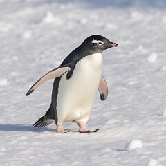 Obraz premium Generative AI Cute and adorable penguin in a different style and place