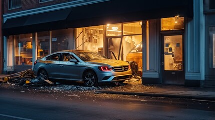 Accident cars crashing Generative AI