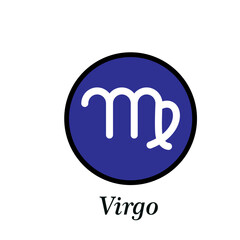 Zodiac icon Horoscope icon flat style ,Zodiac constellation sign