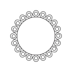 circle frame with line style