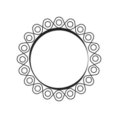 circle frame with line style
