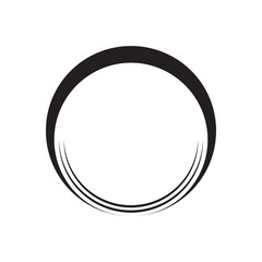 circle frame with line style