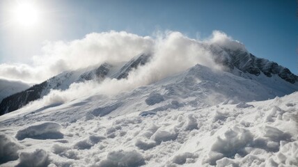 Avalanche Remnants in the Himalayas: A Closer Look, Generative AI