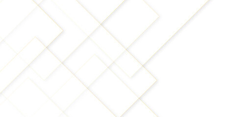 Modern abstract white curve square lines triangle technology backdrop, Abstract white square shape with futuristic background.geometric style with simple lines and corners,white boxes on the white bac