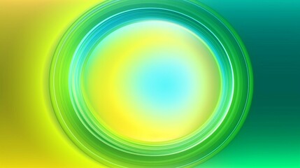 Green and yellow tint Gradient loops generative ai