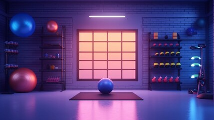 Fitness and workout wellness concept generative ai