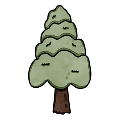 Tree drawing for decor