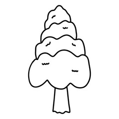 Tree drawing for decor