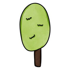 Tree drawing for decor