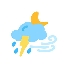 weather icon set sun rain thunderstorm dew wind snow cloud night sky for forecast