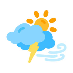 weather icon set sun rain thunderstorm dew wind snow cloud night sky for forecast