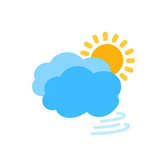 weather icon set sun rain thunderstorm dew wind snow cloud night sky for forecast