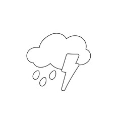 weather icon set sun rain thunderstorm dew wind snow cloud night sky for forecast