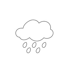 weather icon set sun rain thunderstorm dew wind snow cloud night sky for forecast