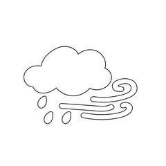 weather icon set sun rain thunderstorm dew wind snow cloud night sky for forecast