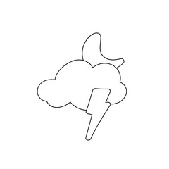 weather icon set sun rain thunderstorm dew wind snow cloud night sky for forecast