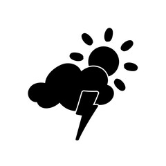 weather icon set sun rain thunderstorm dew wind snow cloud night sky for forecast