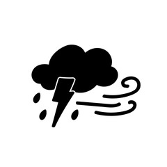 weather icon set sun rain thunderstorm dew wind snow cloud night sky for forecast