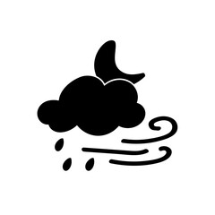 weather icon set sun rain thunderstorm dew wind snow cloud night sky for forecast