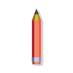 Red Pencil Flat Simple Vector