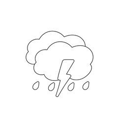 weather icon set sun rain thunderstorm dew wind snow cloud night sky for forecast