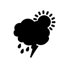 weather icon set sun rain thunderstorm dew wind snow cloud night sky for forecast