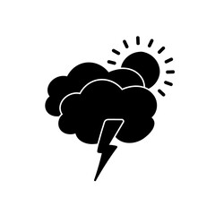 weather icon set sun rain thunderstorm dew wind snow cloud night sky for forecast