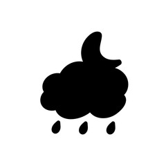 weather icon set sun rain thunderstorm dew wind snow cloud night sky for forecast