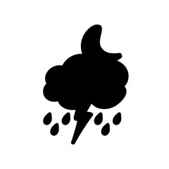 weather icon set sun rain thunderstorm dew wind snow cloud night sky for forecast