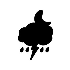 weather icon set sun rain thunderstorm dew wind snow cloud night sky for forecast