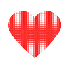 Vector flat heart on white background