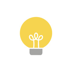 The light bulb is full of ideas And creative thinking, analytical thinking for processing. Light bulb icon vector. ideas symbol illustration.