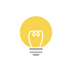 The light bulb is full of ideas And creative thinking, analytical thinking for processing. Light bulb icon vector. ideas symbol illustration.