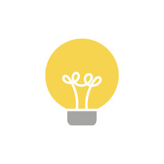 The light bulb is full of ideas And creative thinking, analytical thinking for processing. Light bulb icon vector. ideas symbol illustration.
