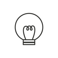 The light bulb is full of ideas And creative thinking, analytical thinking for processing. Light bulb icon vector. ideas symbol illustration.