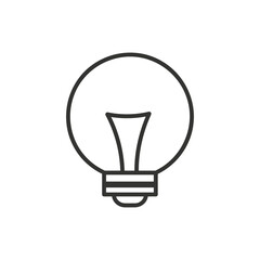 The light bulb is full of ideas And creative thinking, analytical thinking for processing. Light bulb icon vector. ideas symbol illustration.