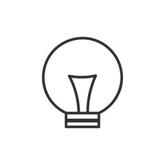 The light bulb is full of ideas And creative thinking, analytical thinking for processing. Light bulb icon vector. ideas symbol illustration.