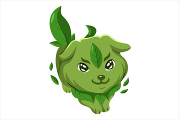 Cute Little Dog Character Illustration